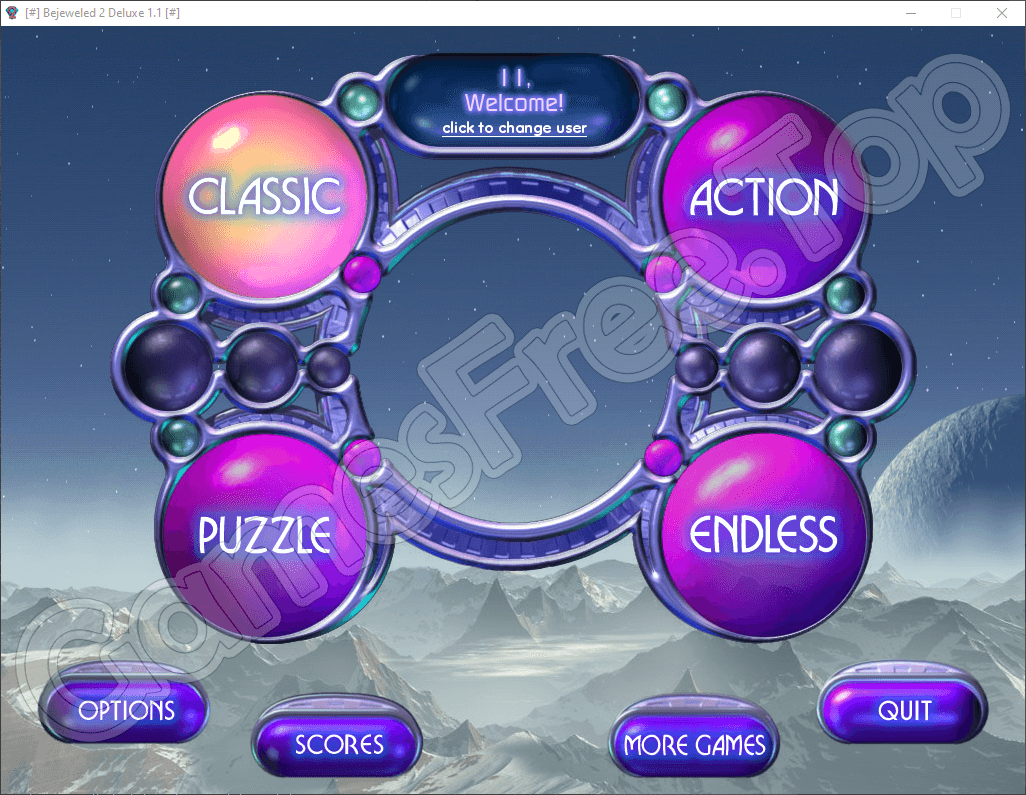 Игровой интерфейс Bejeweled 2