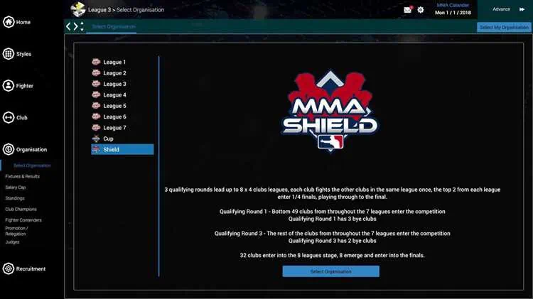 MMA Team Manager скачать торрент бесплатно на PC