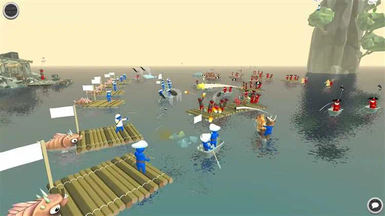 Stupid Raft Battle Simulator скачать торрент бесплатно на PC