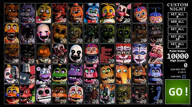 Ultimate Custom Night скачать торрент бесплатно на PC